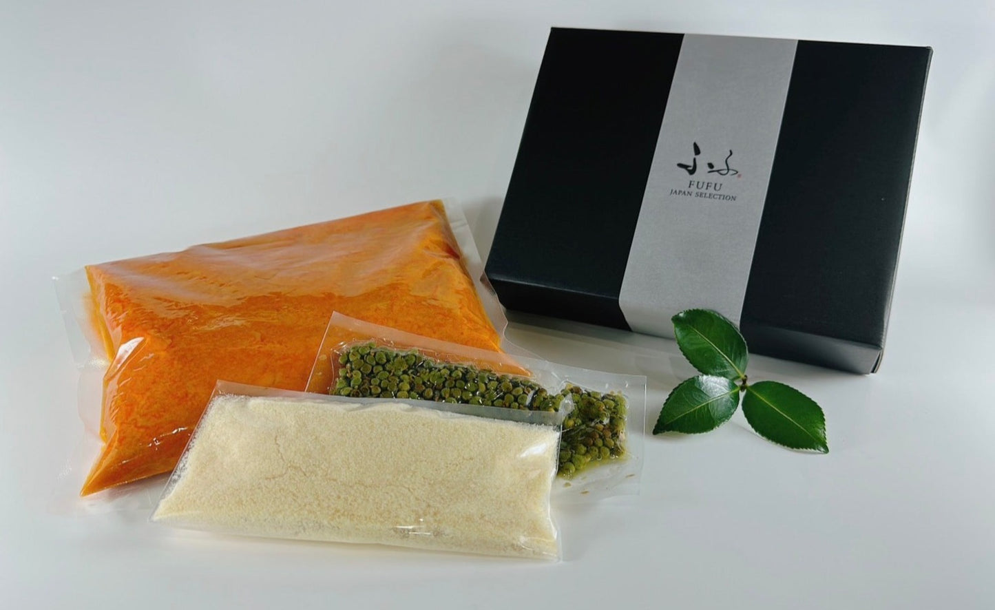 ふふ名物 海香鍋(かいこうなべ)スープと薬味セット(2~3人前)