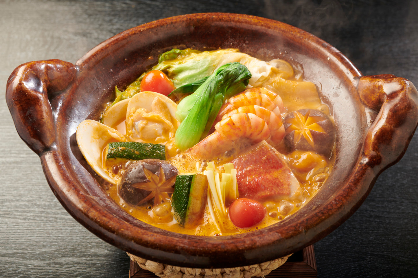 ふふ名物 海香鍋(かいこうなべ)スープと薬味セット(2~3人前)