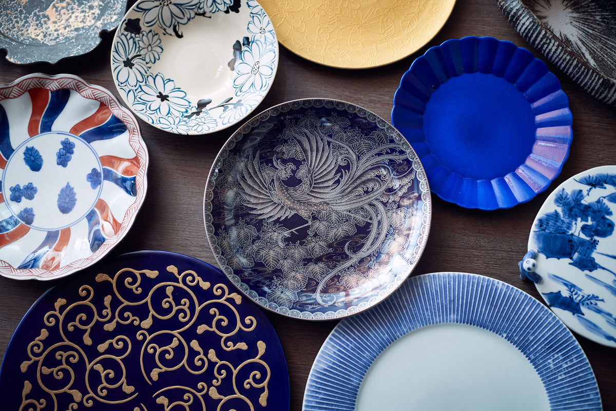 ルリ金彩盛唐草9寸皿 – FUFU JAPAN SELECTION