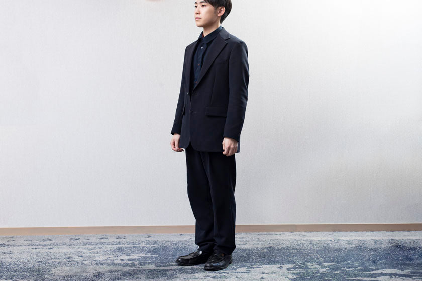新品未使用】ENFOLDエンフォルド パンツ 裾ファスナー ネイビーM