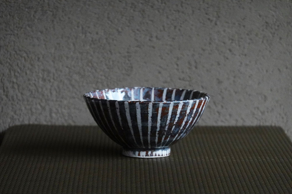 紐結び瓢絵四寸飯碗・鼠志野十草飯碗 お箸セット – FUFU JAPAN 紐結び瓢絵四寸飯碗・鼠志野十草飯碗 お箸セット – FUFU JAPAN